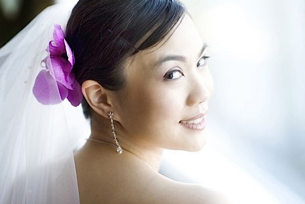 Soft glam bridal look Vancouver